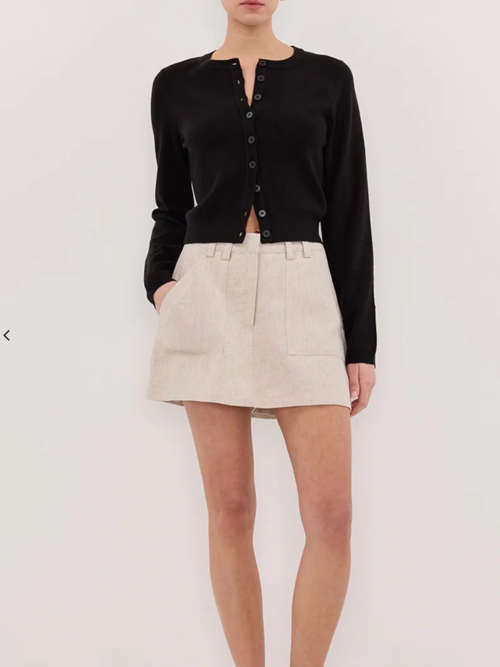 DISSH Eva Natural Linen Skort